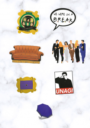 ملصقات مسلسل فريندز