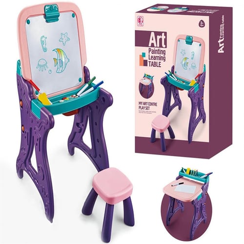 سبورة رسم و تلوين مع كرسي للاطفال