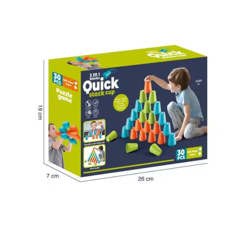 أكواب تكديس سريعة – 30 قطعة