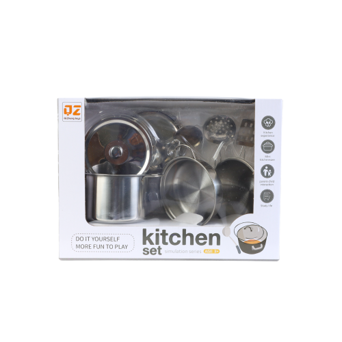 مجموعة أدوات مطبخ معدنية للأطفال