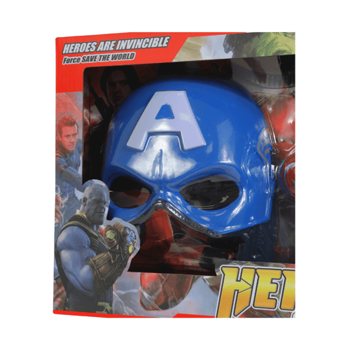 لعبة شخصية كابتن اميركا مع قناع والدرع ( شخصيات هي...