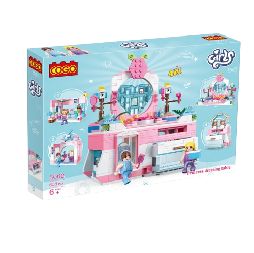 لعبة تركيب طاولة زينة الأميرات