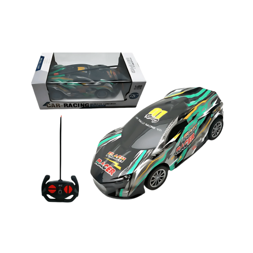 سيارة سباق خضراء بالتحكم عن بعد 3