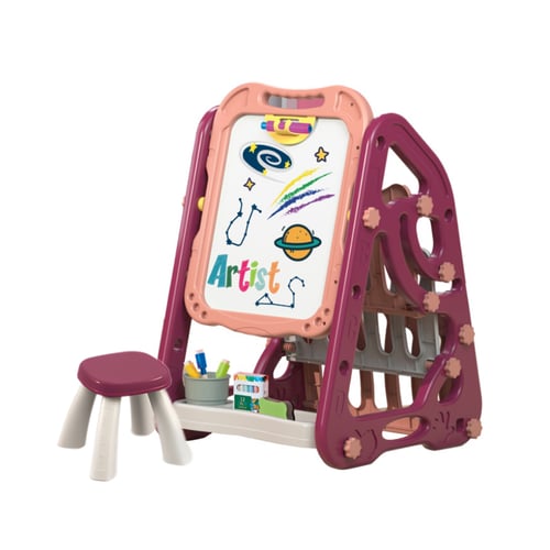 سبورة 3 في 1 تعليمية مع كرسي