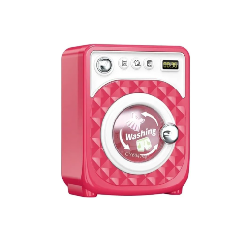 غسالة أطفال لعبة مع سلة تنظيف - 6 قطع