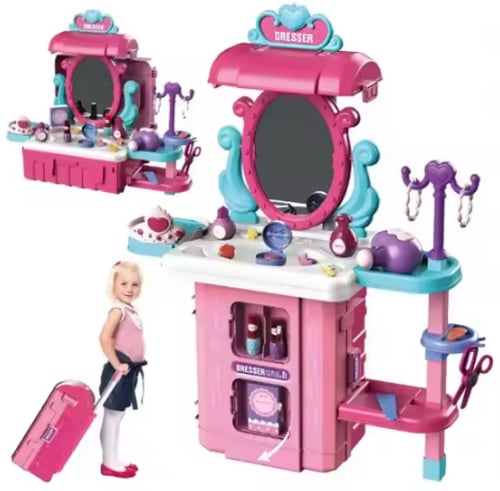 طاولة زينة متنقلة 3 في 1