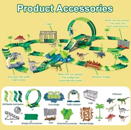 مسار ديناصور 307 قطعة