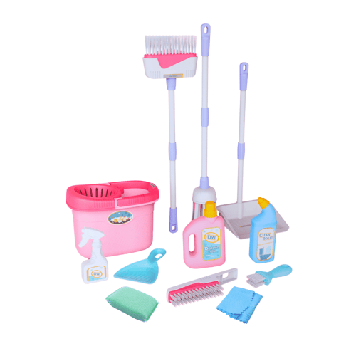 مجموعة أدوات تنظيف للأطفال 10 قطع