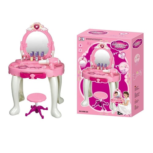 لعبة طاولة التجميل مع أدوات الزينة
