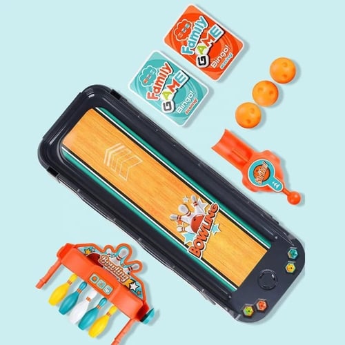 ألعاب البولينج المكتبي العائلي