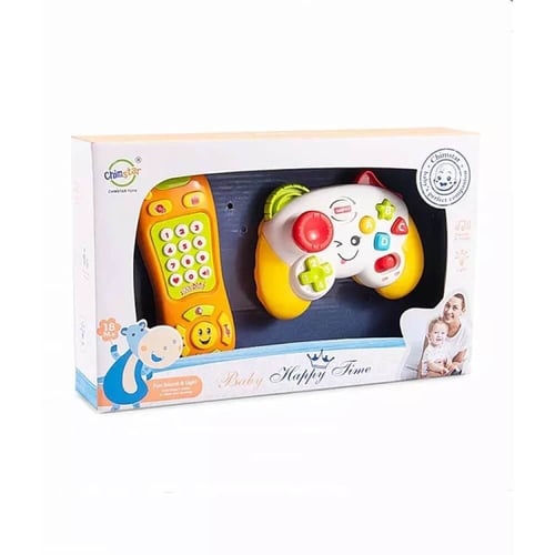 يد تحكم مع ريموت متعدد الأزرار يصدر موسيقى