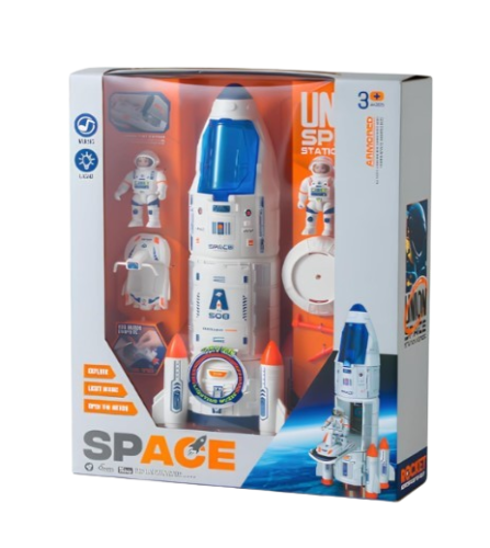 مجموعة صاروخ الفضاء للأطفال