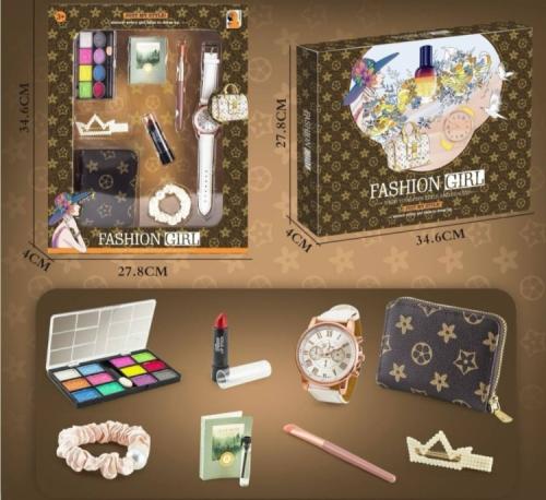 مجموعة تجميل البنات مع إكسسوارات