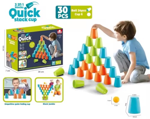 أكواب تكديس سريعة – 30 قطعة