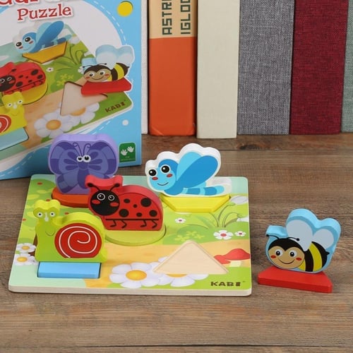 لعبة بازل بأشكال حشرات