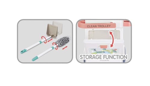 طقم أدوات تنظيف منزلي - 23 قطعة
