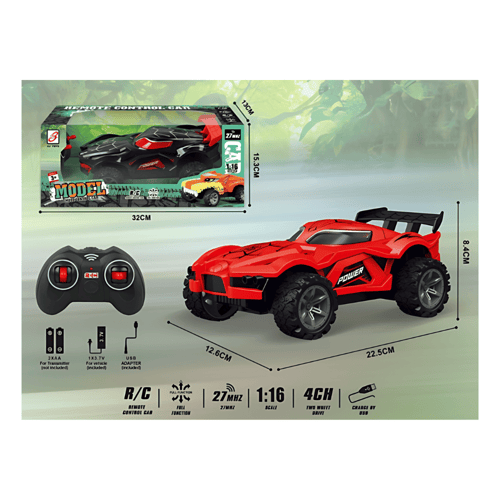 سيارة تحكم عن بعد بتصميم رياضي