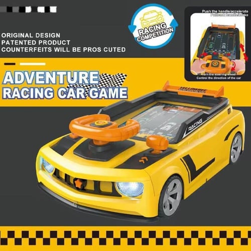 لعبة عجلة قيادة سباق المغامرات للأطفال باللون الاص...