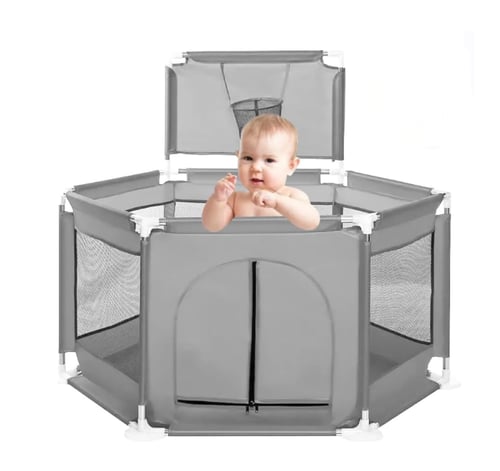 سياج لعب للأطفال سداسي