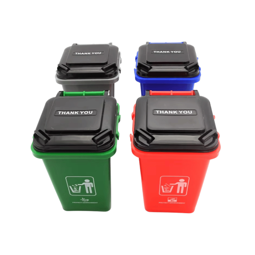 سلة المهملات الملونة