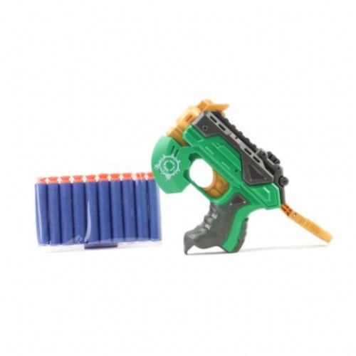 لعبة مسدس مع رصاصات اسفنجية