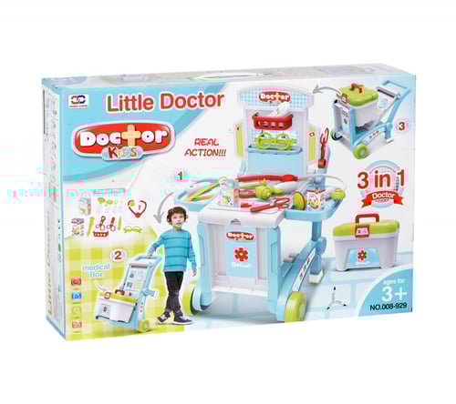 3 في 1 شنطة ألعاب الطبيب ومعدات الإسعافات الأولية