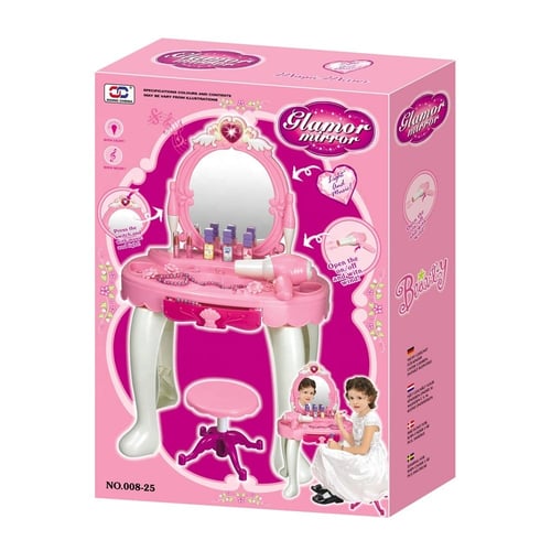 لعبة طاولة التجميل مع أدوات الزينة