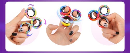 3 Finger Ring Magnetic Fidget
