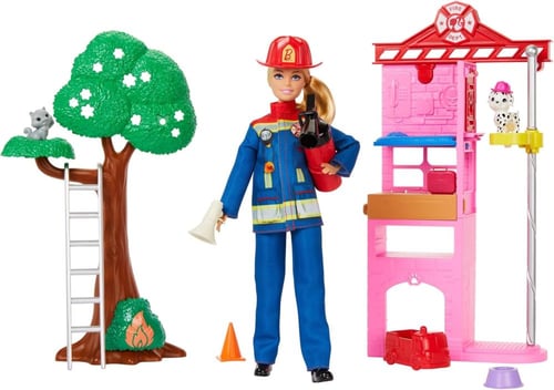 Barbie - Careers - Firefighter Doll & Playset