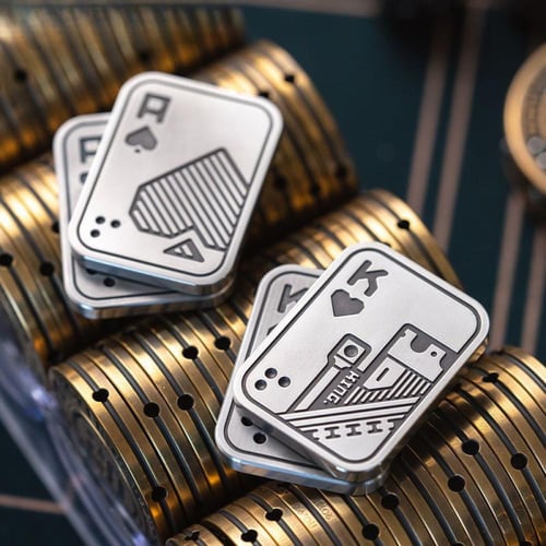 Metal Push Card Magnetic Fidget Slider