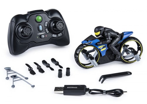 AIR HOGS FLIGHT RIDER GROUND AND AIR STUNT BIKE