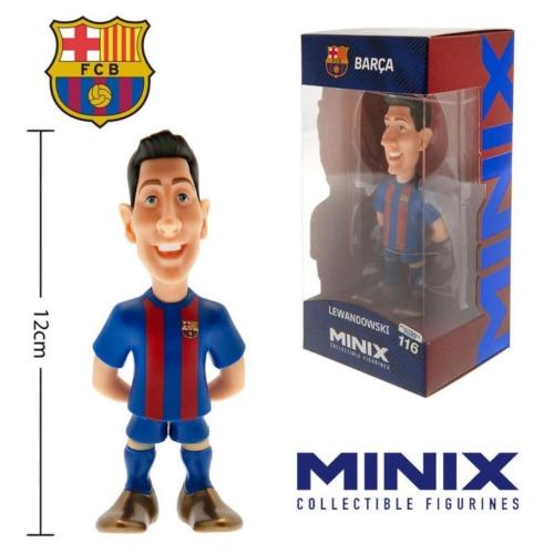 مجسم Minix القابل للاقتناء للاعب روبرت ليفاندوفسكي (نادي برشلونة)