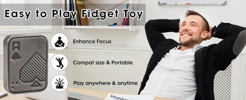 Metal Push Card Magnetic Fidget Slider