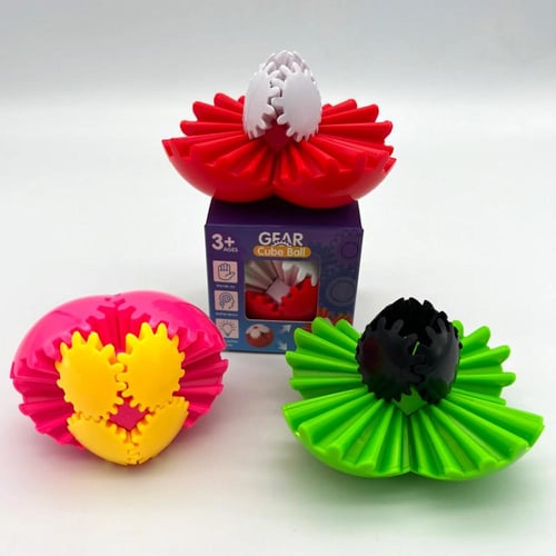 3D Gear Cube Ball Fidget Toy