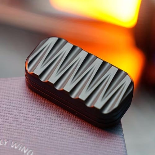 Fidget Slider 3 Layers Metal Push Card for Stress...