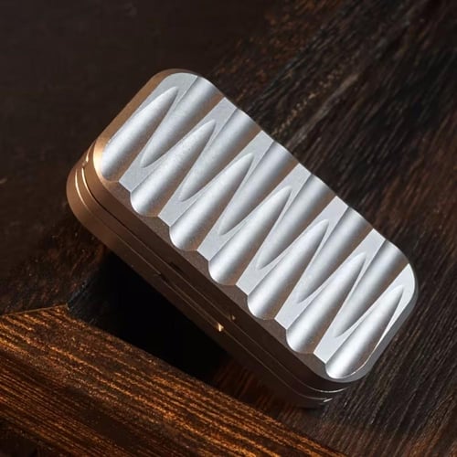 Fidget Slider 3 Layers Metal Push Card for Stress...