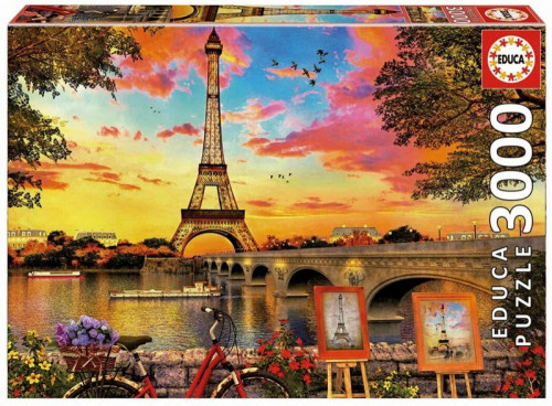 Educa puzzle 3000 Sunset in Paris - 17675