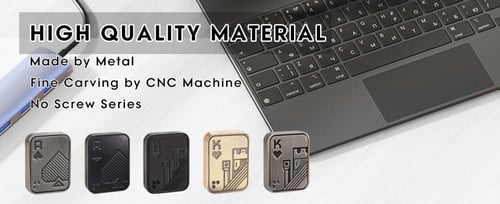 Metal Push Card Magnetic Fidget Slider