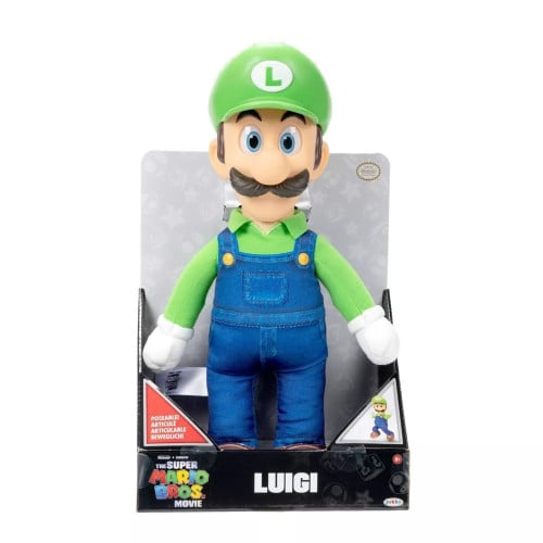 Super Mario Bros. Movie Luigi Poseable Plush