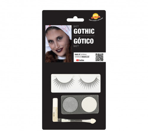 SET EYE MAKEUP SILVER/WHITE (15717)
