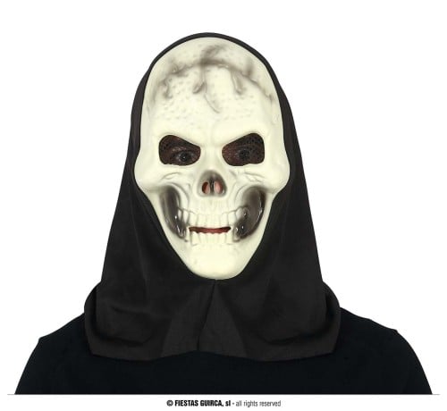SKULL MASK WITH HOOD, PVC (20000)