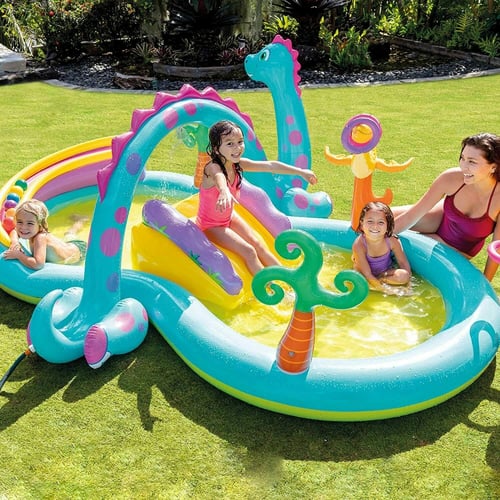INTEX Dino Slide & Pool 302 X 229 x 112