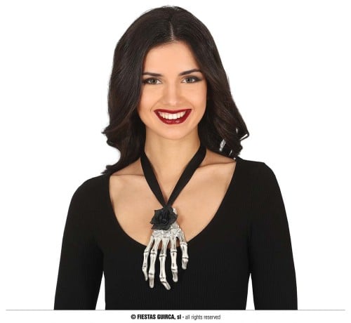 SKELETON HAND NECKLACE (24337)