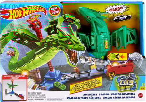 Hot Wheels City Air Attack Dragon Playset