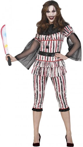 CLOWN TERROR WOMAN ADULT 38-40 M (79336)