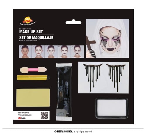 BLOODY NUN MAKEUP SET (15871)