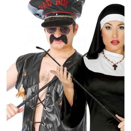 Leather whip 60 cm (16833)