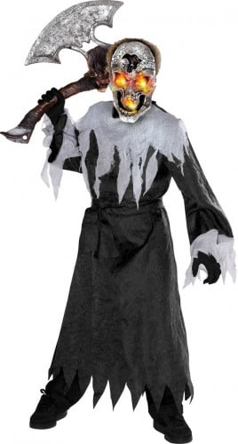 Light-up Skeleton Skull Kids Halloween Costume