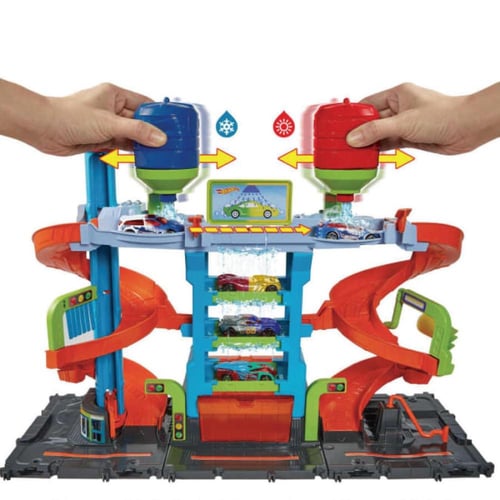 Hot Wheels - Mega Tower Car Wash ,with 1 Color Shi...