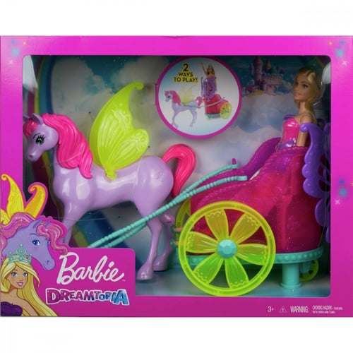 Barbie Dreamtopia Princess, Pegasus & Chariot بارب...